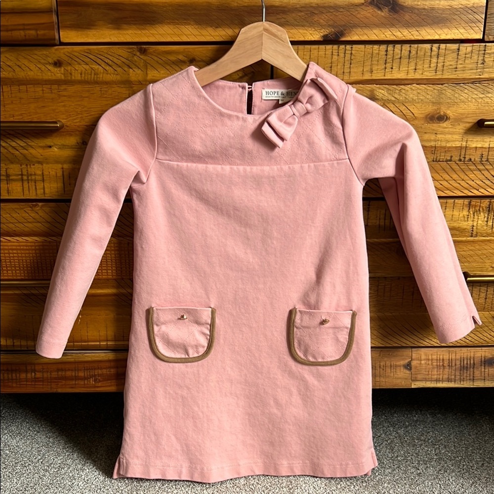 Hope & Henry Girls Quilted Ponte Riding Dress - Picture 2 of 6